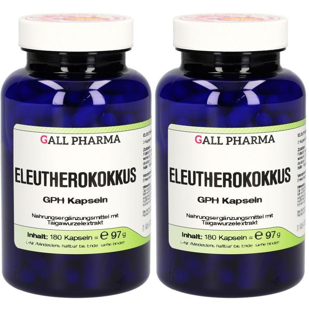 Gall Pharma Eleutherokokkus GPH gélules (2x180 pièces)