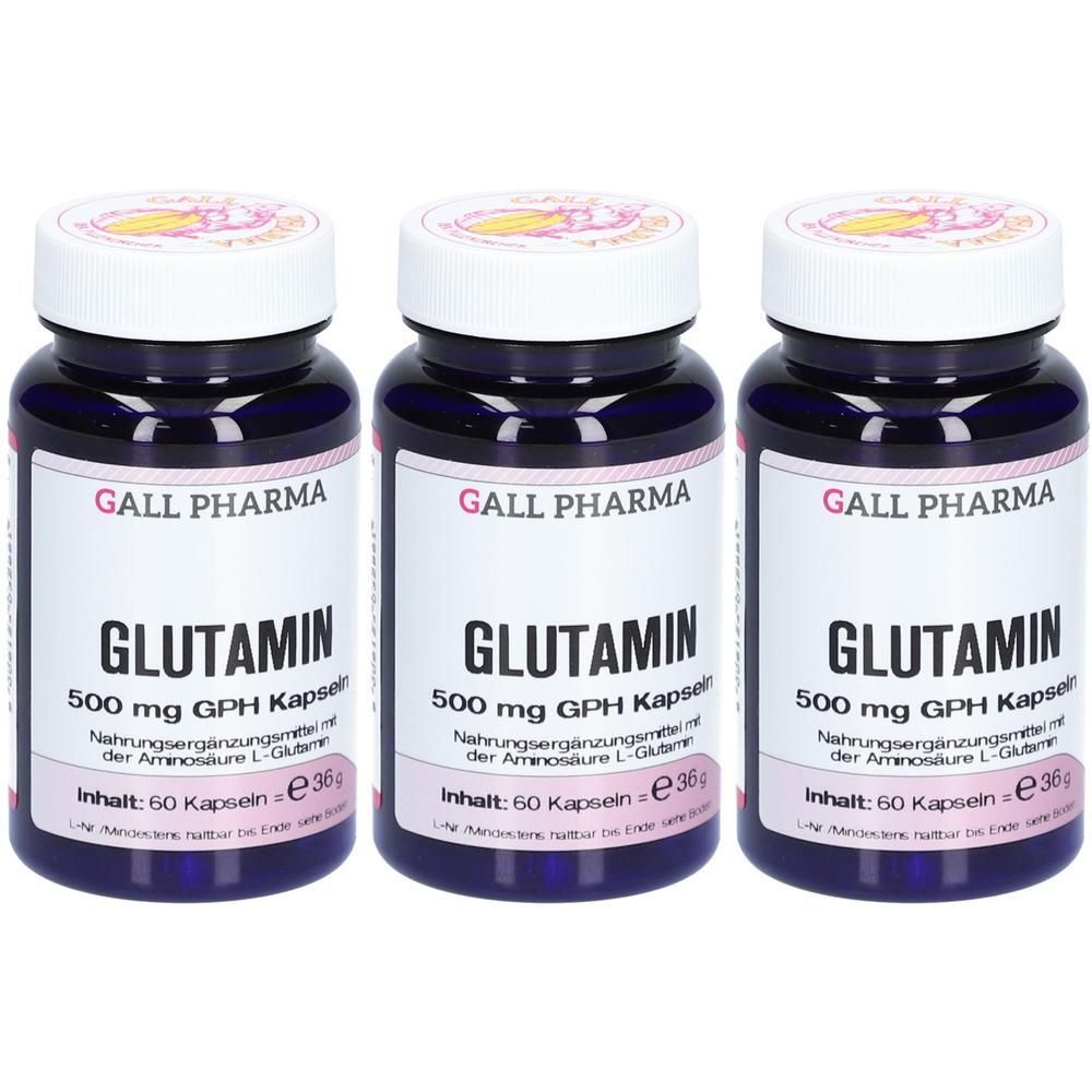 GALL PHARMA Glutamine 500 mg GPH gélules (3x60)