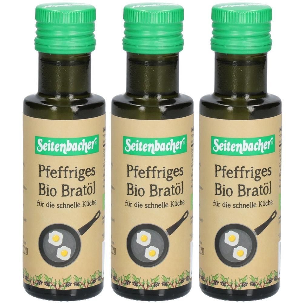 Seitenbacher® huile de friture bio poivrée (3x100 ml)