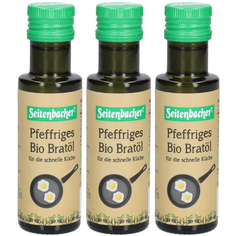 Seitenbacher® huile de friture bio poivrée (3x100 ml)