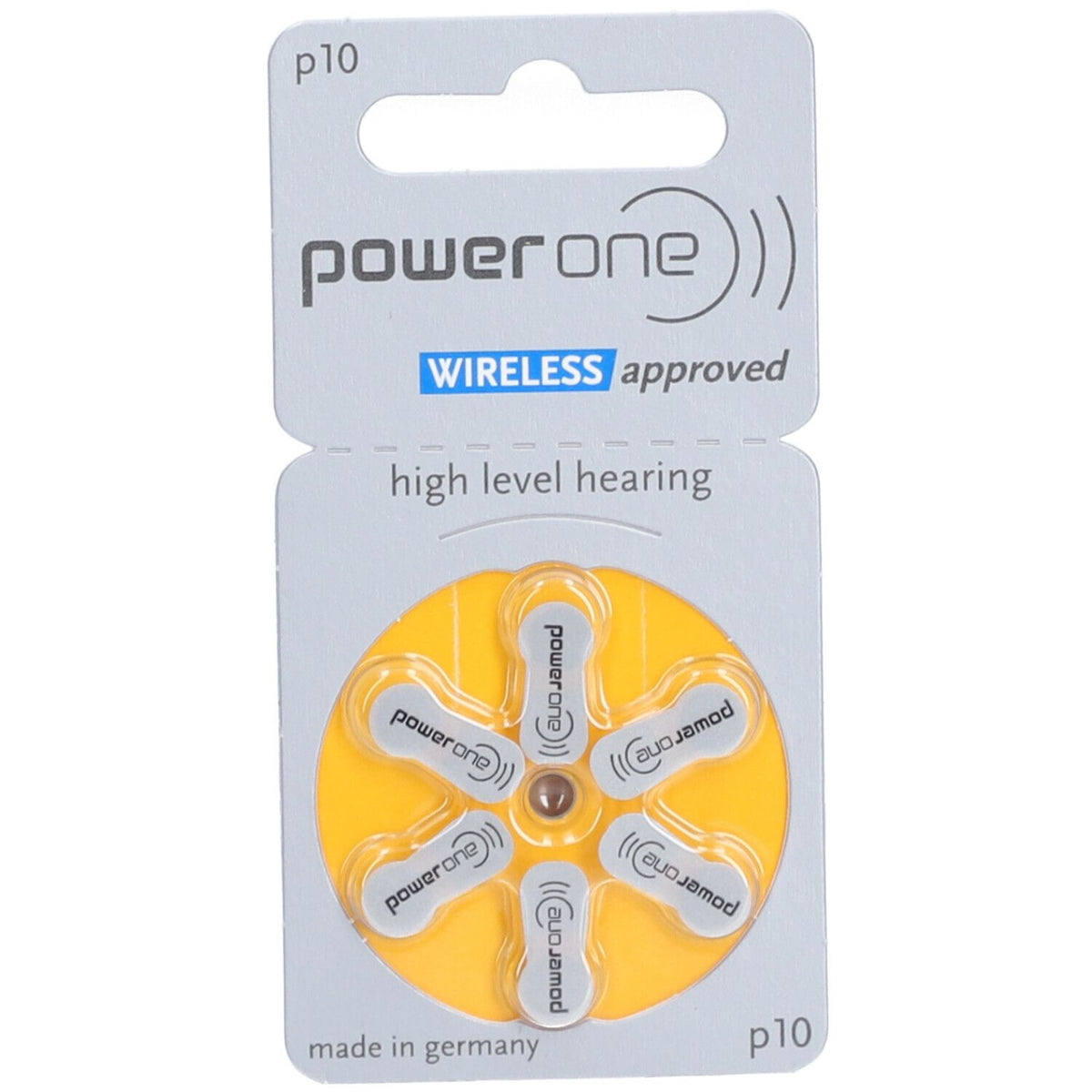 Power One P10 piles pour appareils auditifs (6 pièces)