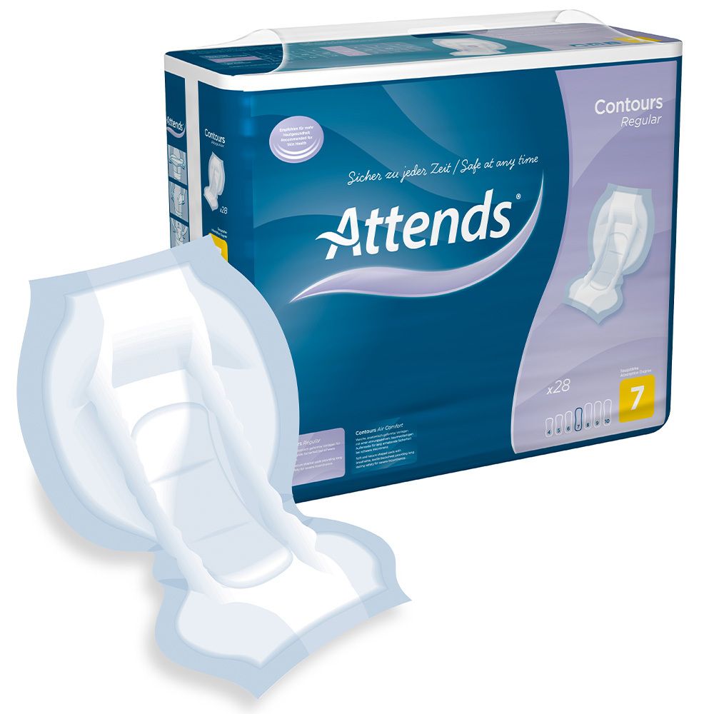 Attends Contours Regular 7 protections (28 pièces)
