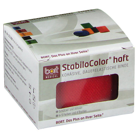Bort Stabilocolor adhesive bandage 4 cm red (1 piece)