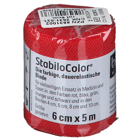 BORT StabiloColor® bande 6 cm rouge (1 pièce)