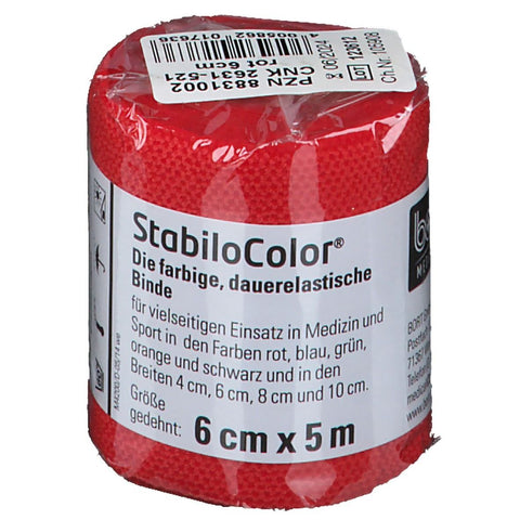BORT StabiloColor® bande 6 cm rouge (1 pièce)