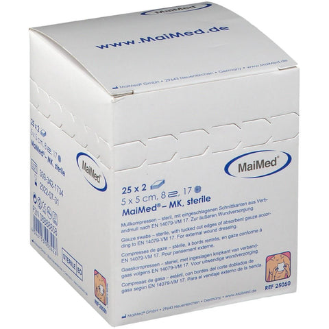 MaiMed® MK stérile 5 x 5 cm — 25x2 pièces