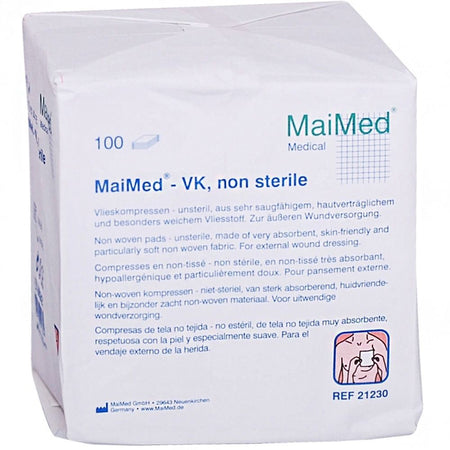 MaiMed® compresses non tissées non stériles 7,5 x 7,5 cm (100 pièces)