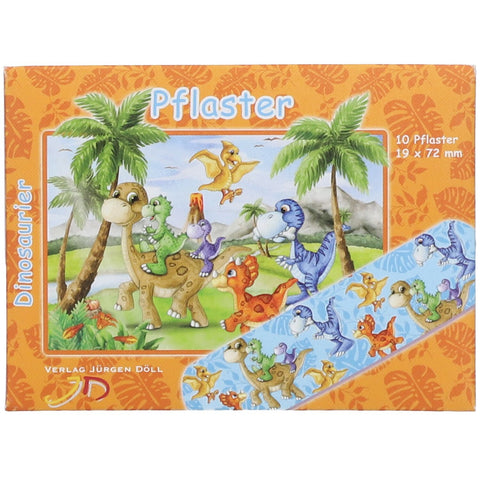 Axisis Children's dinosaur bandages in sachets (10 pieces)