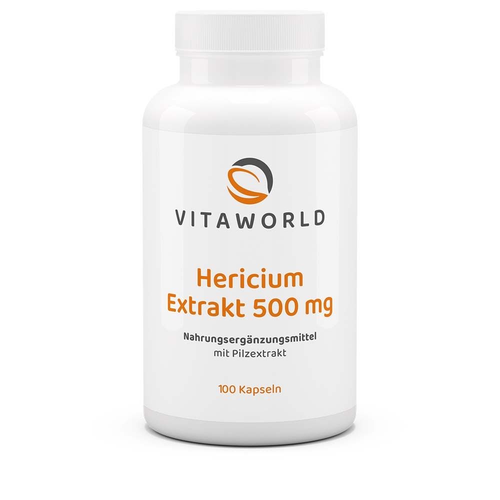 vitaworld Extrait de Hericium 500 mg (100 gélules)