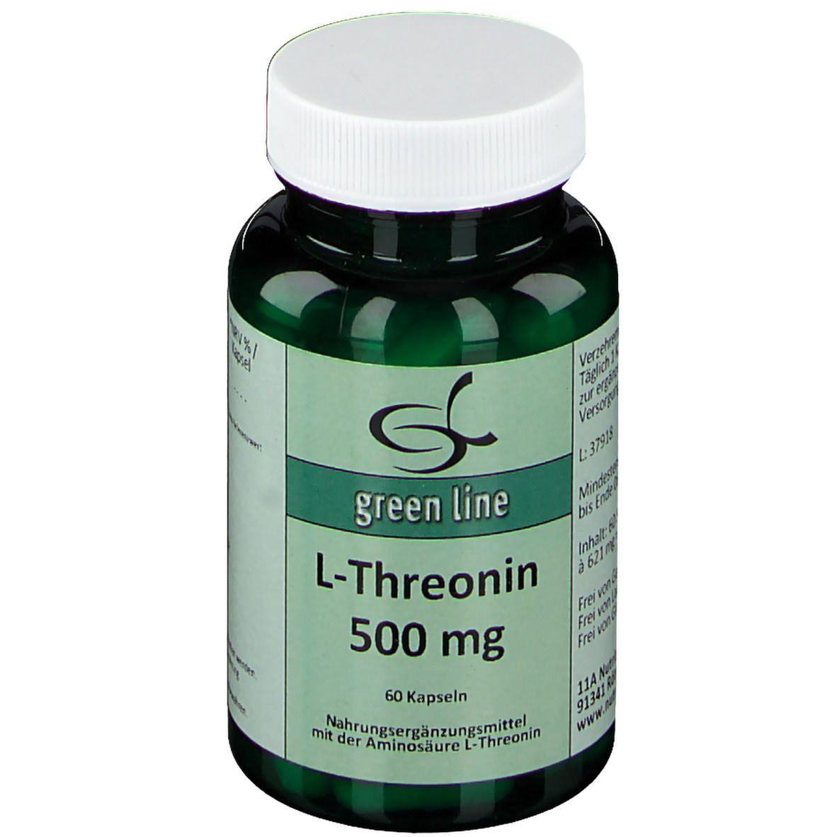 green line NUTRITHEKE L THREONIN 500 mg (60 pièces)