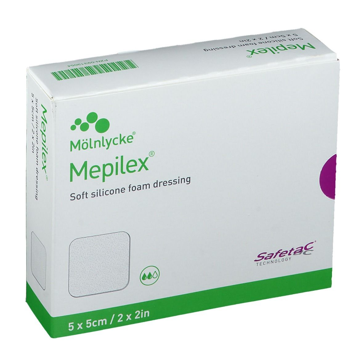 Mepilex® pansement en mousse 5 x 5 cm (5 pièces)