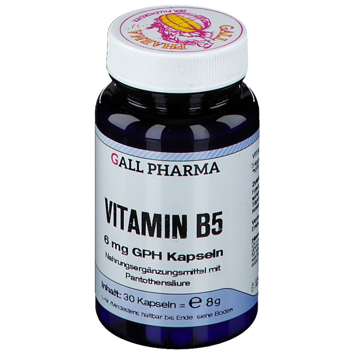 GALL PHARMA Vitamin B5 6 mg GPH gélules (30 gélules)