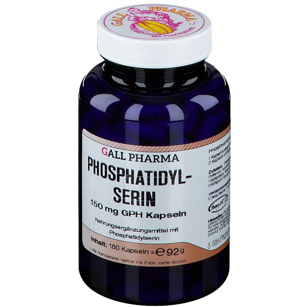 Gall Pharma Phosphatidylsérine 150 mg GPH gélules (180)
