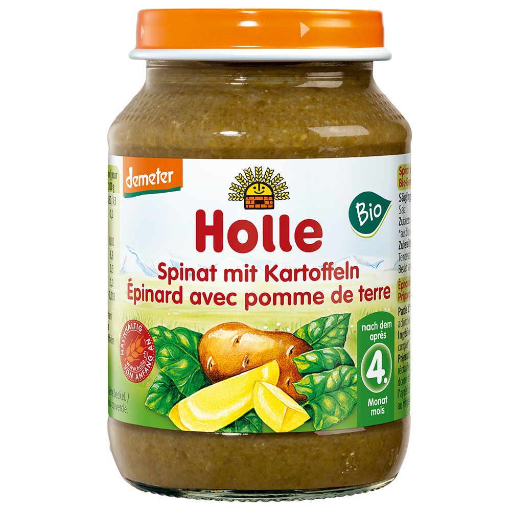Holle épinards avec pommes de terre (190 g)