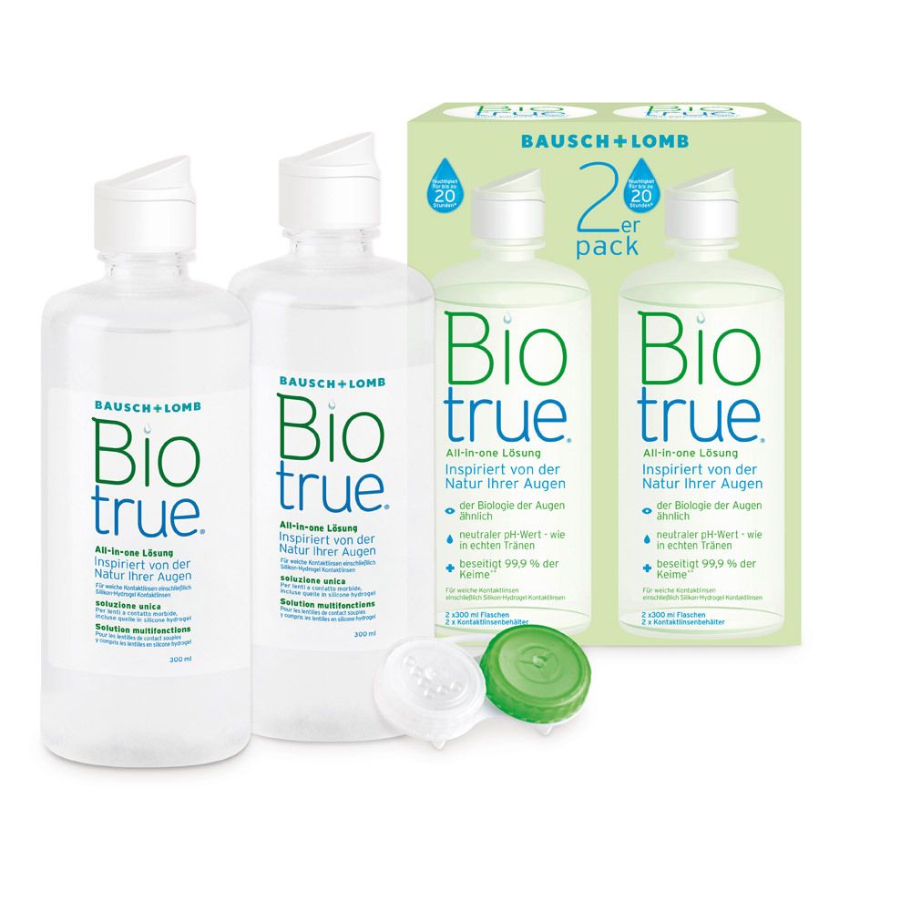Biotrue™ solution tout-en-un (2 x 300 ml)