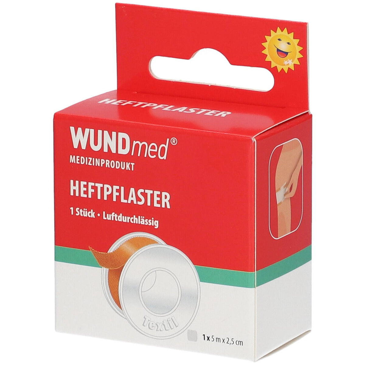 WUNDmed® ruban adhésif (5 m x 2,5 cm, 1 pièce)