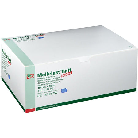 Mollelast® haft bleu (10 cm x 20 m, 6 pièces)