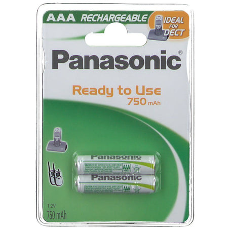 Piles rechargeables AAA 750 mAh (2 pièces)