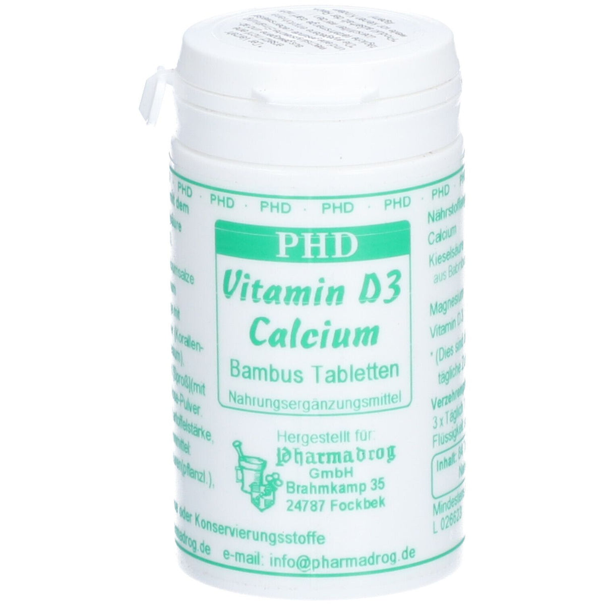 PHD Vitamin D3 Calcium Bambou comprimés (84 comprimés)