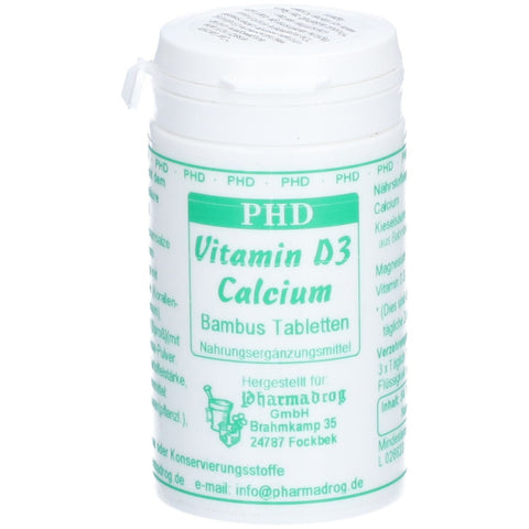 PHD Vitamin D3 Calcium Bambou comprimés (84 comprimés)