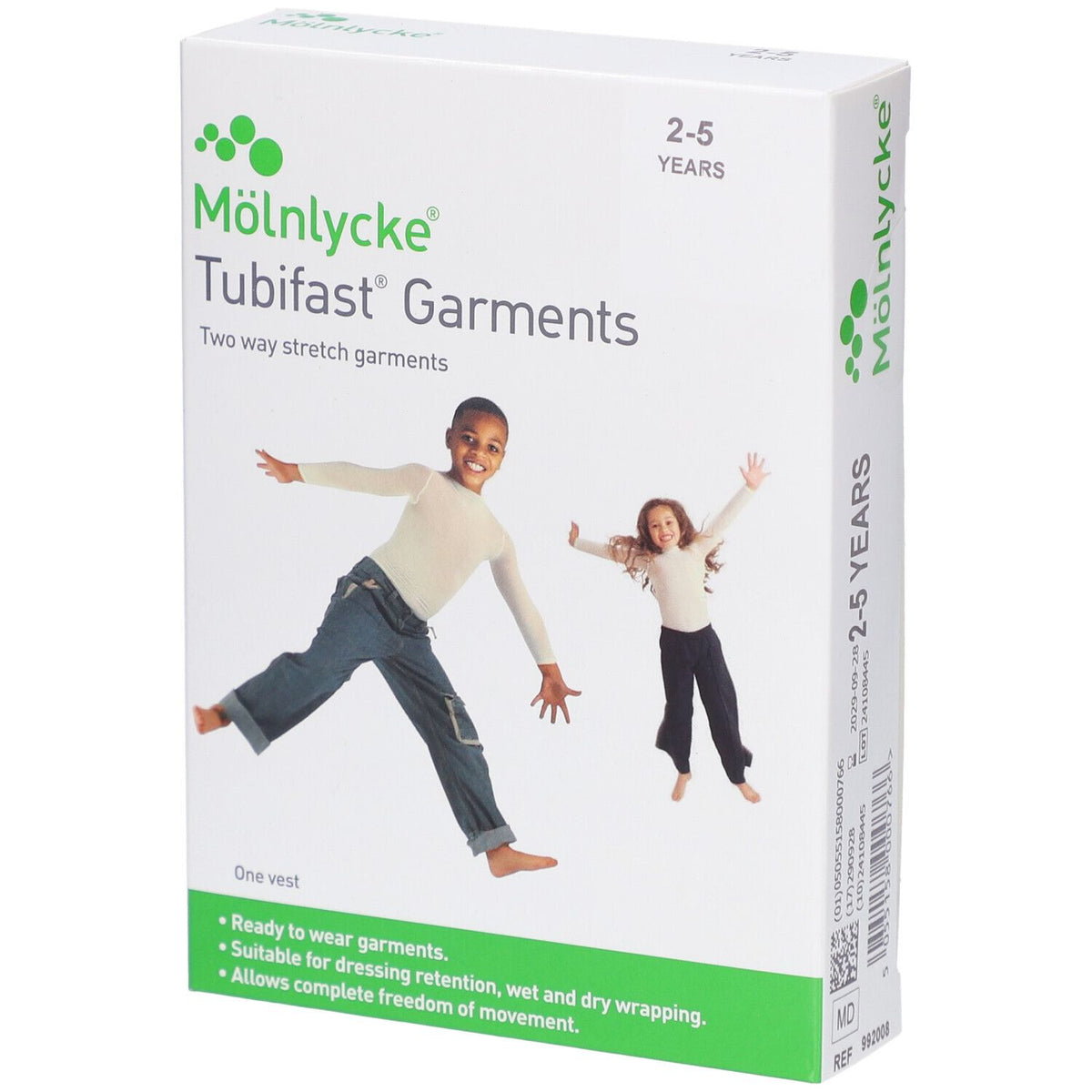 Mölnlycke Tubifast Garments gilet extensible 2 voies pour enfants de 2 à 5 ans (1 pièce)