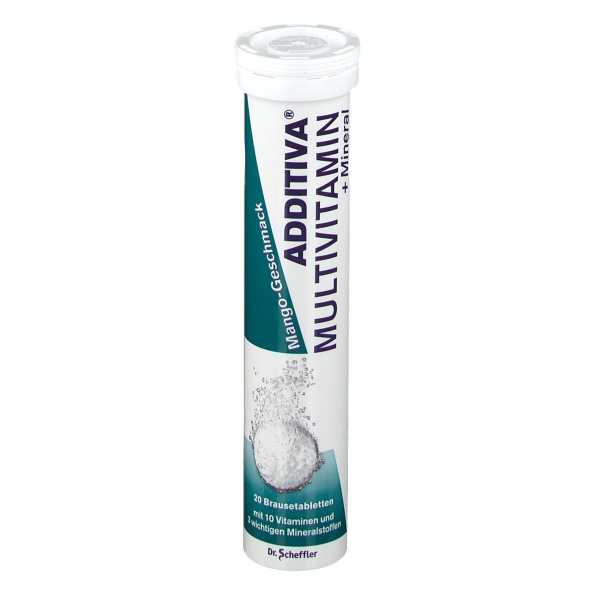 ADDITIVA® Multivitamines + Minéraux comprimés effervescents goût mangue (20 pièces)