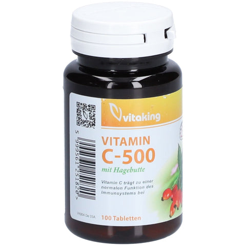vitaking Vitamine C 500 mg comprimés à la rose musquée - 100 comprimés