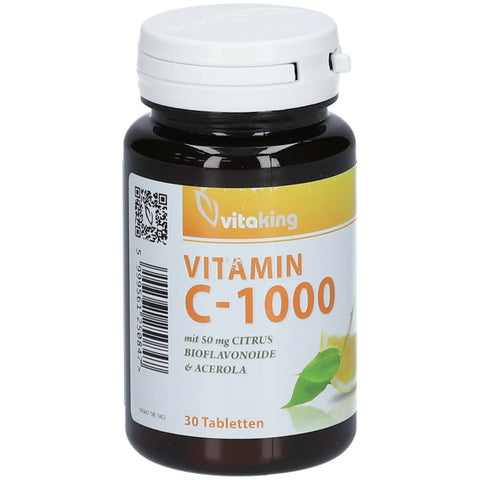 vitaking VITAMIN C-1000 avec bioflavonoïdes (30 pièces)