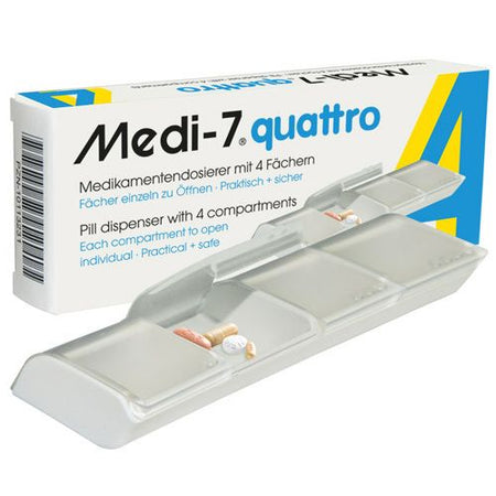 Medi-7® quattro dosette de médicaments blanche (1 pièce)