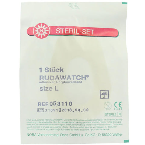RUDAWATCH® bandage oculaire en verre de montre Taille L (10 pièces)