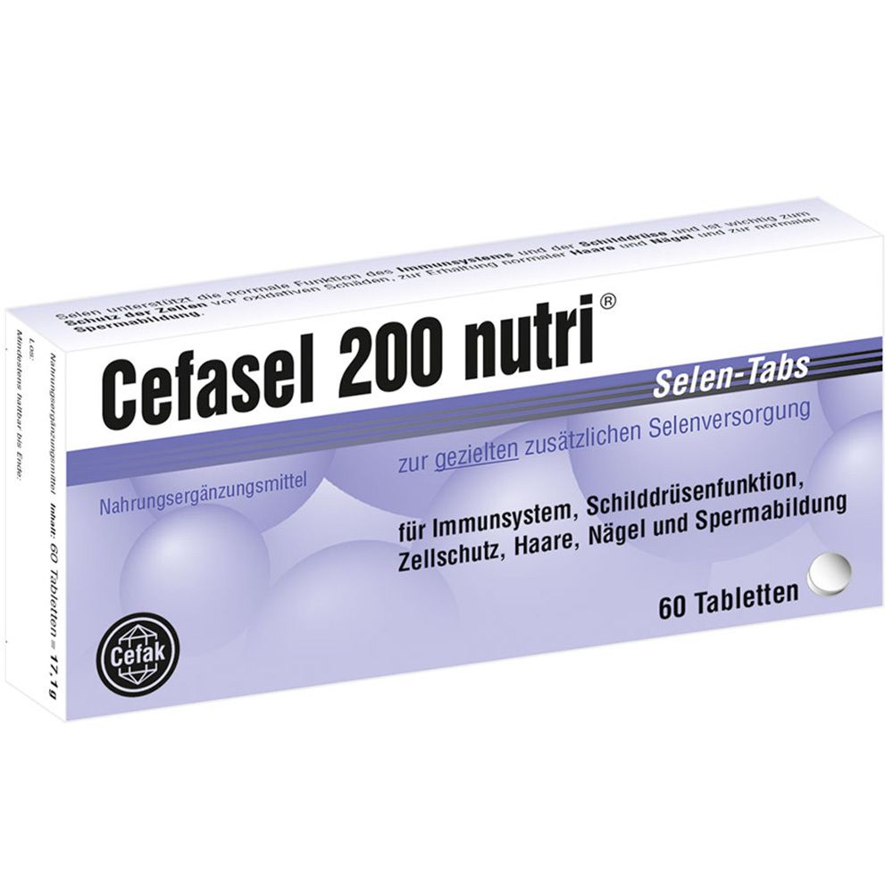 Cefasel 200 nutri® comprimés de sélénium (60 pièces)