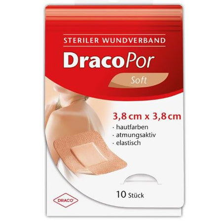 DracoPor pansement Soft couleur peau stérile 3,8 x 3,8 cm (50 pièces)