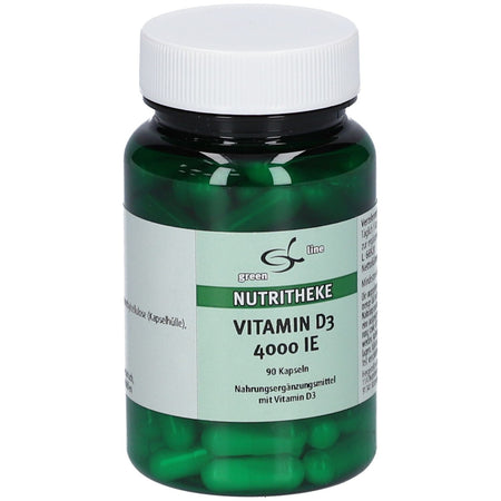 green line NUTRITHEKE Vitamin D3 4000 I.E. (90 gélules)