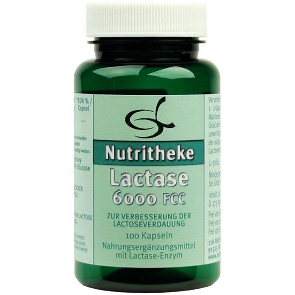 green line Nutritheke Lactase 6000 FCC (100 gélules)