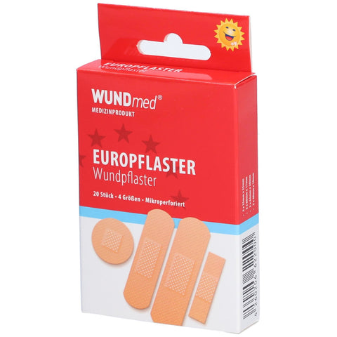 WUNDmed Euro waterproof plasters 4 sizes (20 pieces)