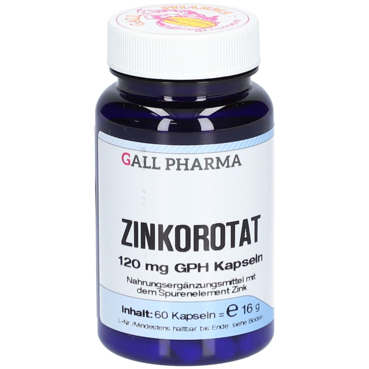 GALL PHARMA Zinkorotat 120 mg GPH gélules (60 pièces)