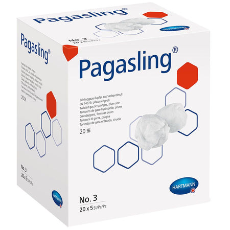 Pagasling® compresses de gaze stériles taille 3 (de la taille d'une prune) (20x4 pièces)