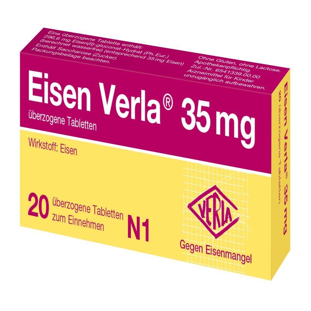 Eisen Verla® 35 mg comprimés (20 pièces)