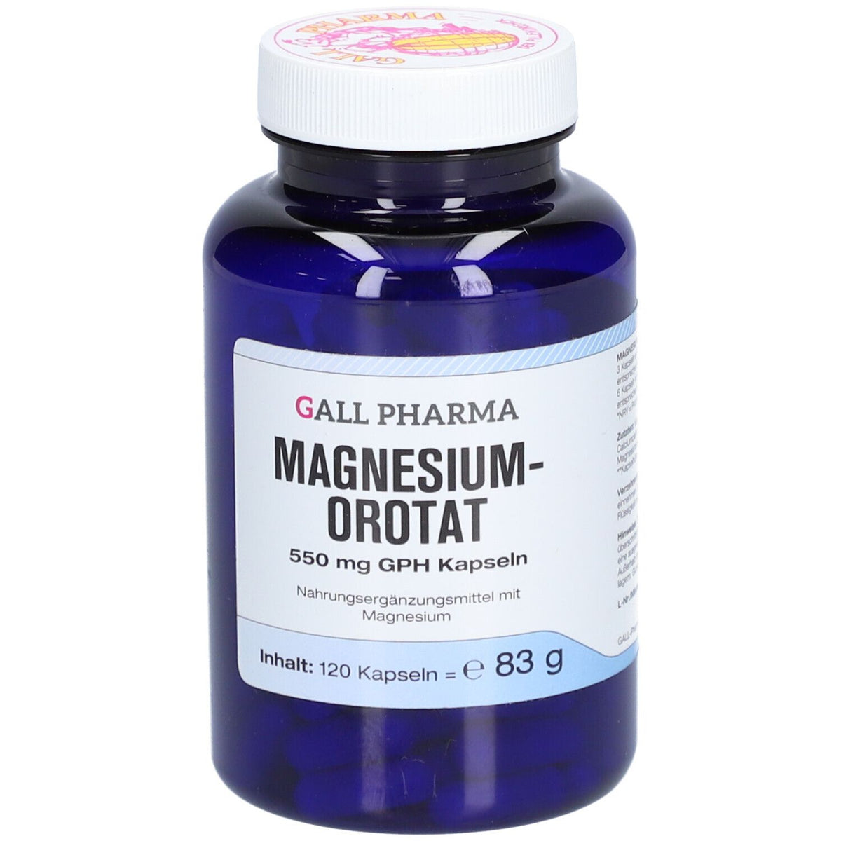 GALL PHARMA Magnésiumorotat 550 mg GPH gélules (120 pièces)