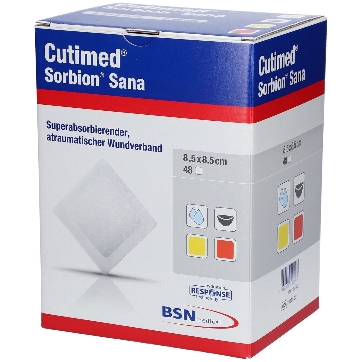 Cutimed® Sorbion Sana 8,5 cm x 8,5 cm (48 pièces)