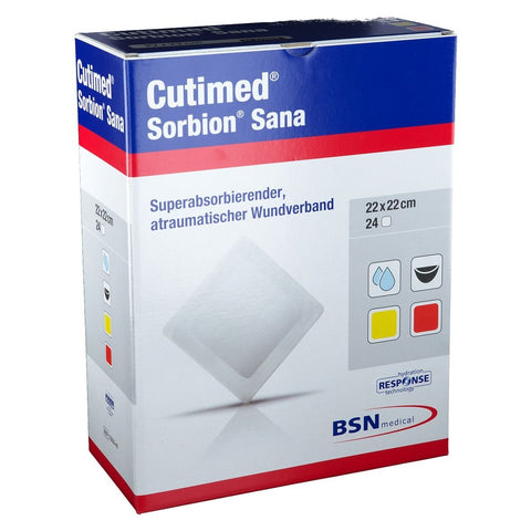 Cutimed Sorbion Sana 22 cm x 22 cm (24 pièces)