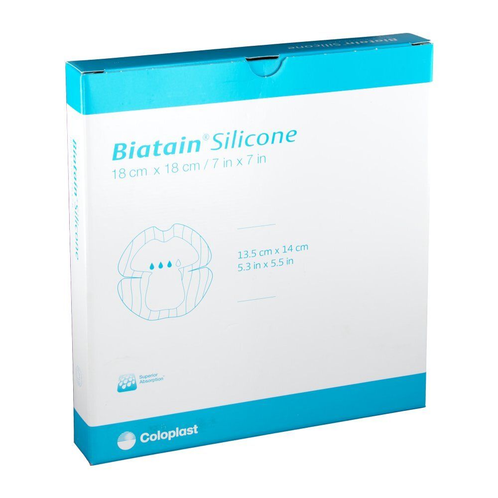 Biatain® Silicone pansement en mousse pour talon (18 x 18 cm)
