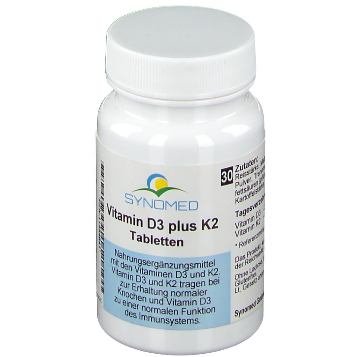 SYNOMED Vitamine D3 plus K2 (30 comprimés)