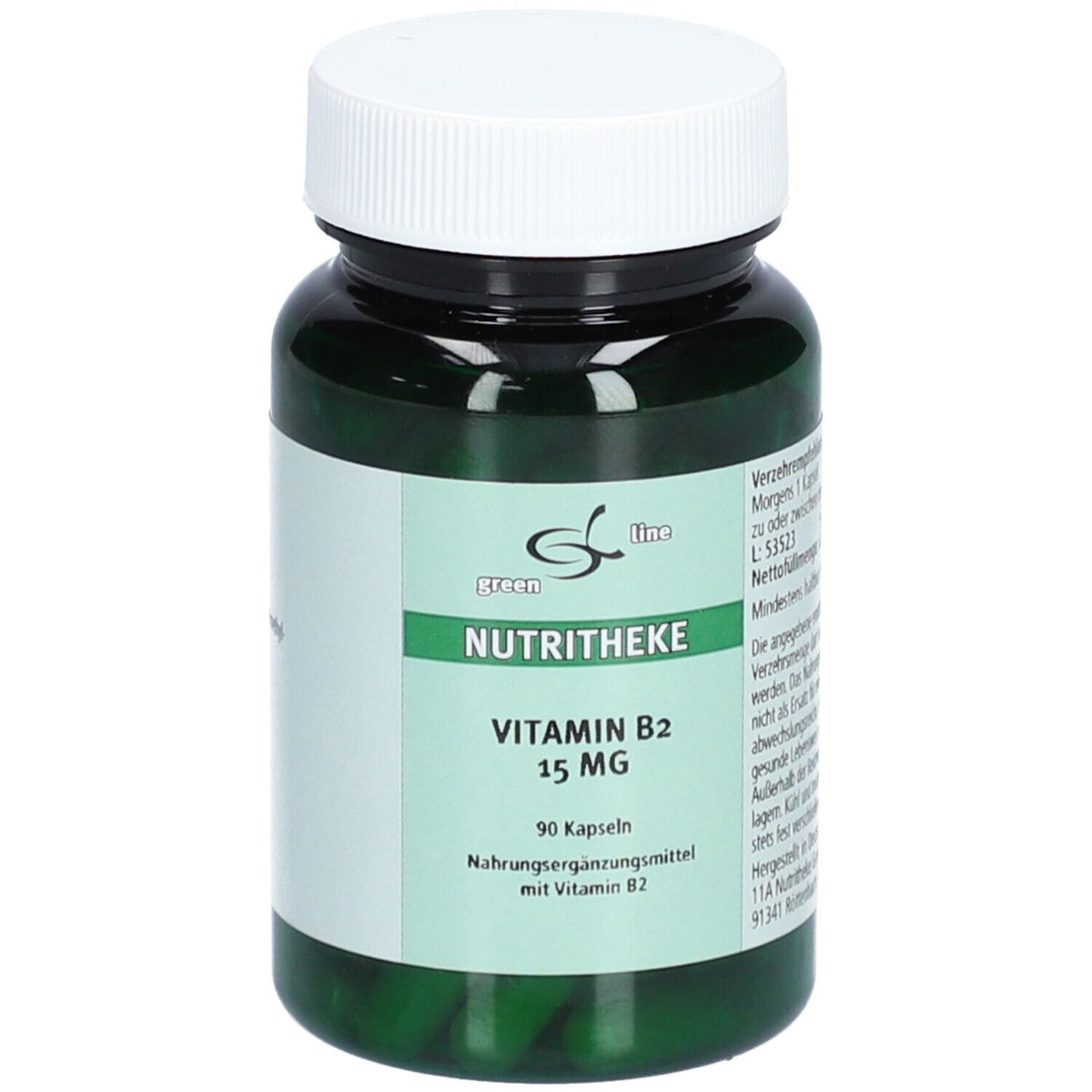 green line NUTRITHEKE Vitamine B2 15 mg (90 gélules)