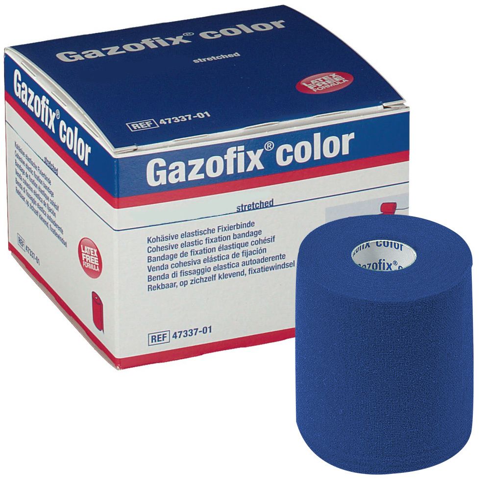 Gazofix® color 8 cm x 20 m bleu (1 pièce)