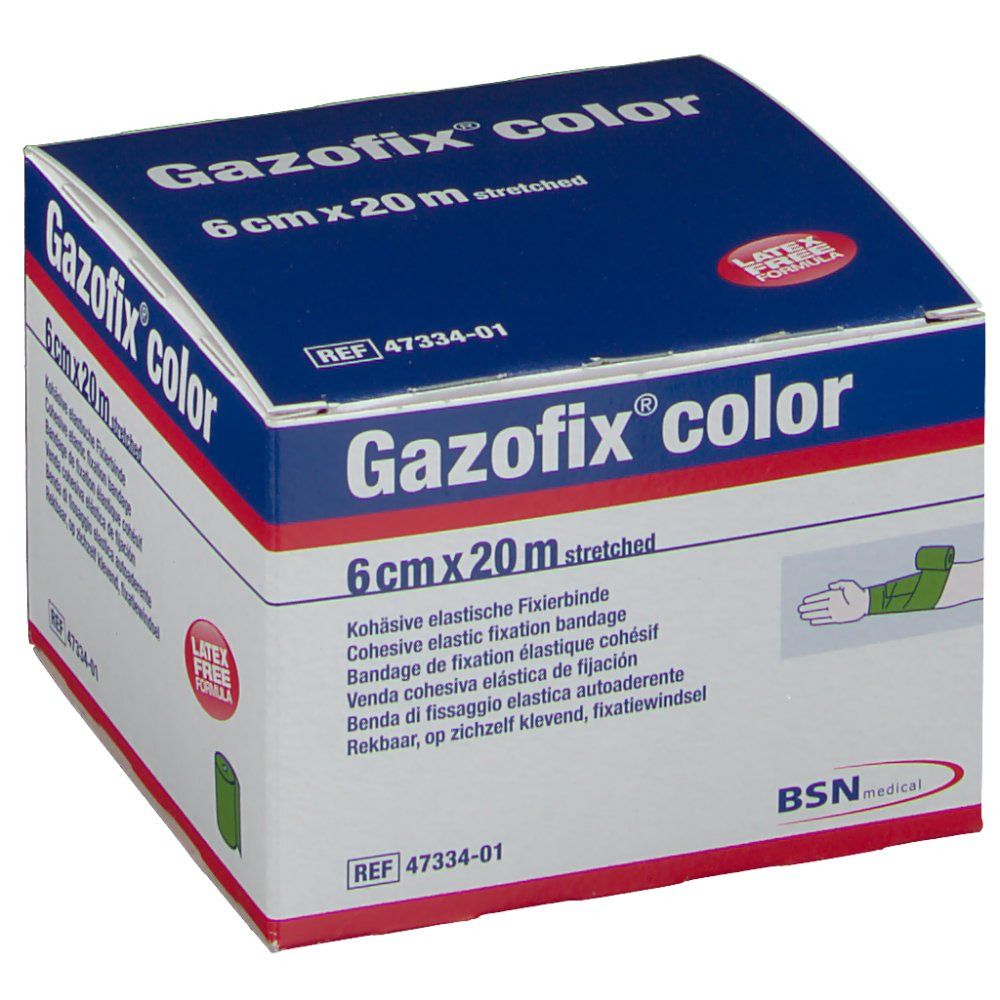 Gazofix® color 6 cm x 20 m vert (1 pièce)