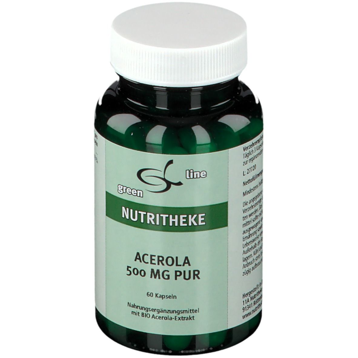 green line NUTRITHEKE Acerola 500 mg Pur (60 gélules)