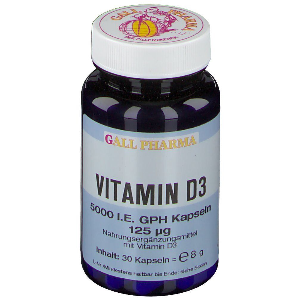 Gall Pharma Vitamin D3 125 µg GPH gélules (30 gélules)