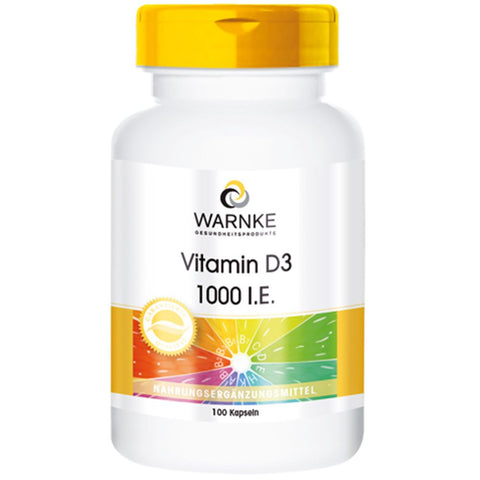 Warnke Vitamine D3 1000 UI gélules (100 pièces)