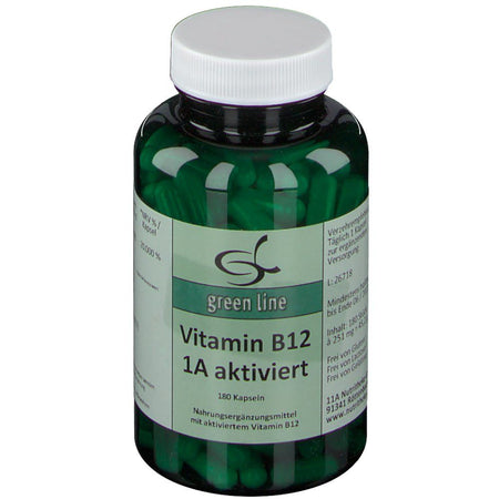 green line NUTRITHEKE Vitamine B12 1A activée (180 gélules)